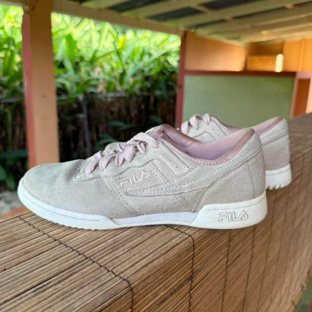 Fila Original Fitness Sneakers Womens Size 6 Dusty Pink Suede Low 5FM00024-821